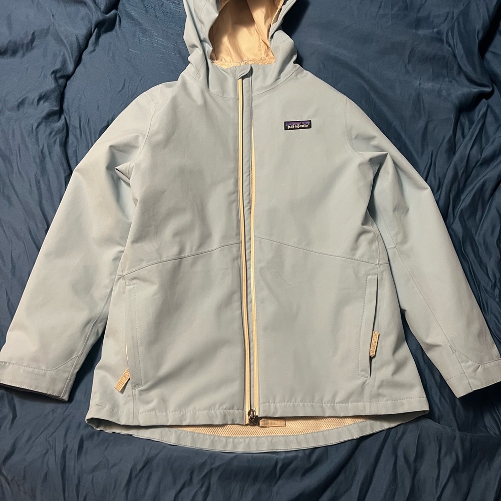 Patagonia light blue 4 in 1 jacket